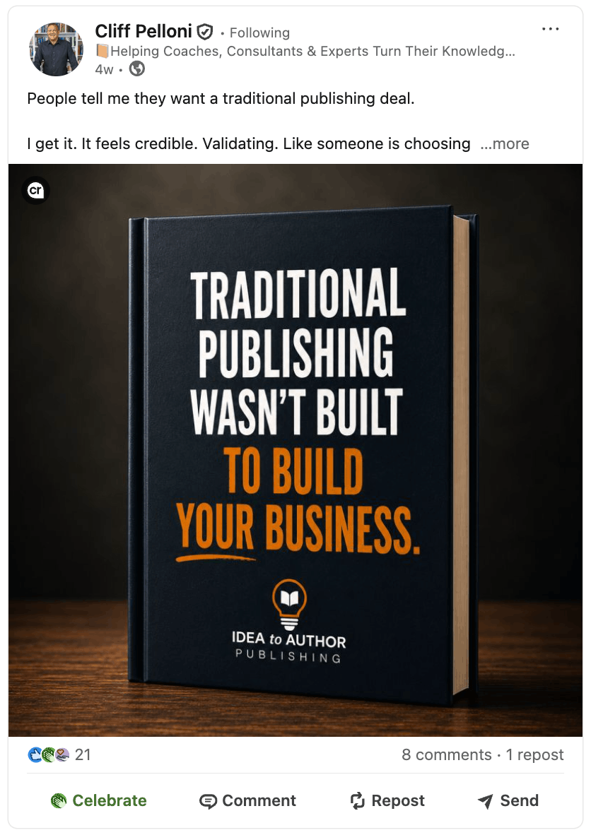 LinkedIn post by Cliff