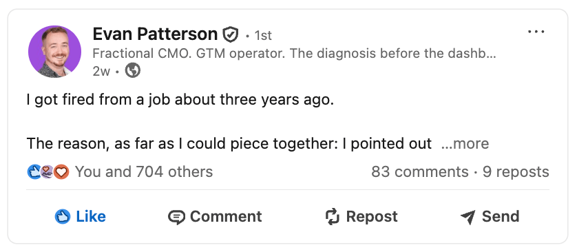LinkedIn post by Evan