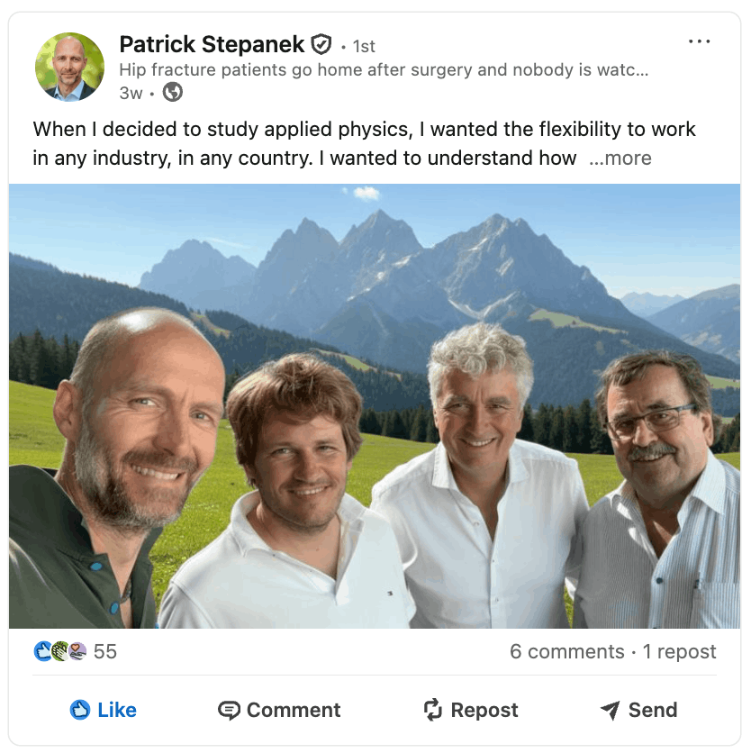 LinkedIn post by Patrick