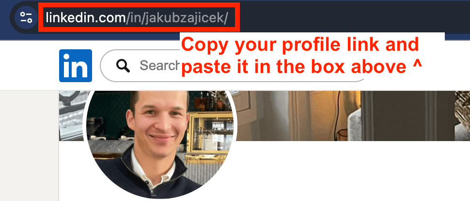 Where to find your LinkedIn profile URL